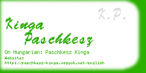 kinga paschkesz business card